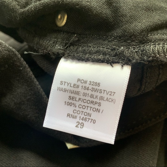 RE/DONE Jeans High Rise Stove Pipe Black - Picture 5 of 7